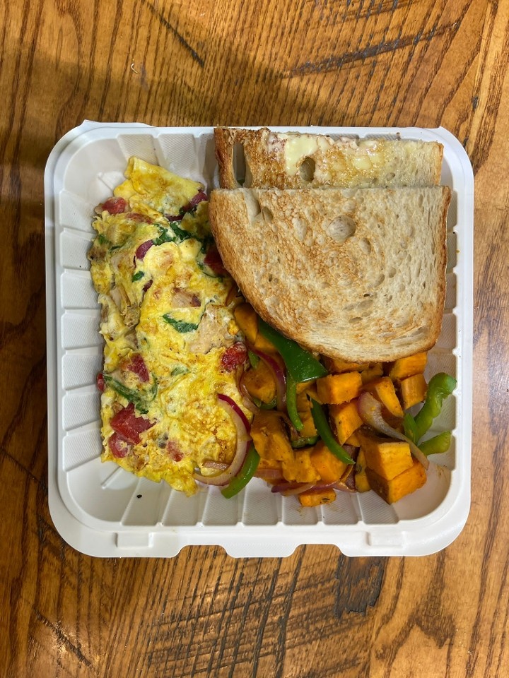 B9 Iron Man Omelet w/ Home Fries & Toast