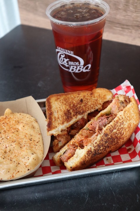 Burnt End Spicy Grilled Cheese Sandwich