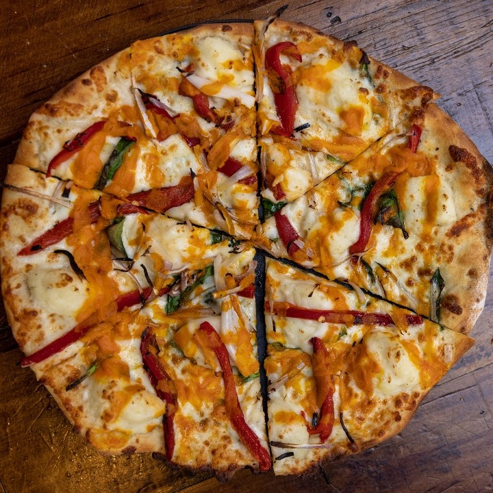 GF Mashed Potato, Spinach, Shallot, Roasted Red Pepper, Broccoli