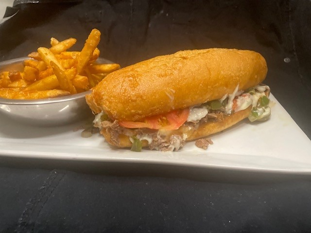 Egg Battered Philly Cheese Steak  ***Veggie options available***