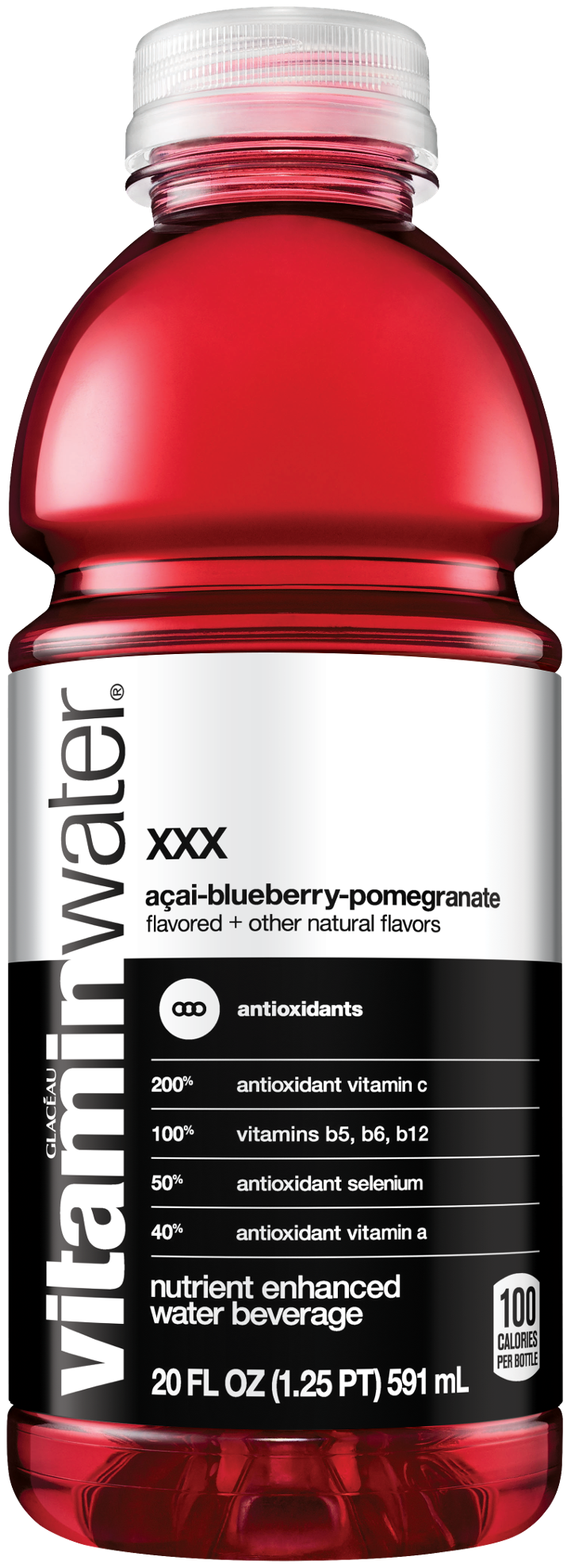 Vitamin Water XXX Acai-Blueberry-Pomegranate 20oz BTL
