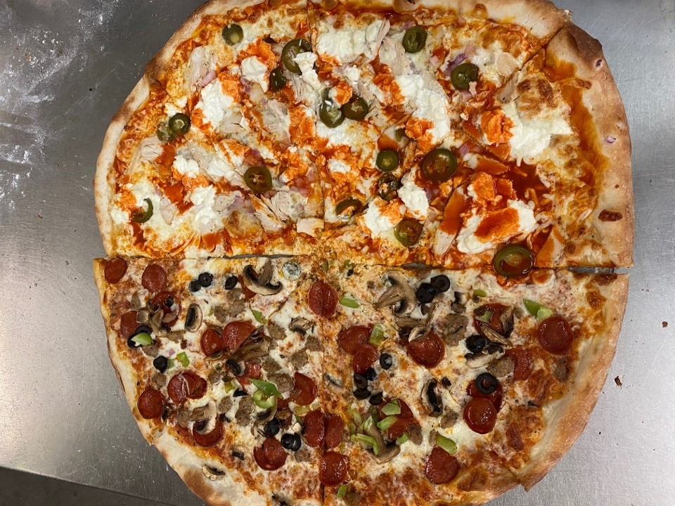 18" Half & Half Specialty Pizza