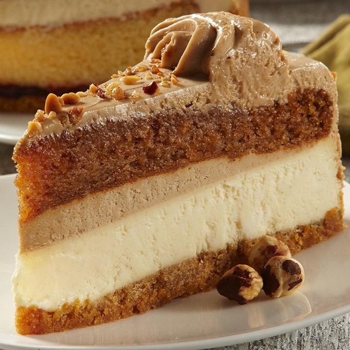 SWEET POTATO-MAPLE CHEESECAKE SLICE