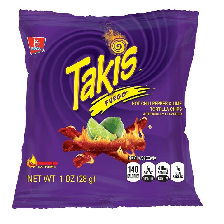 Takis Fuego Hot Chili & Lime 1 oz Bag