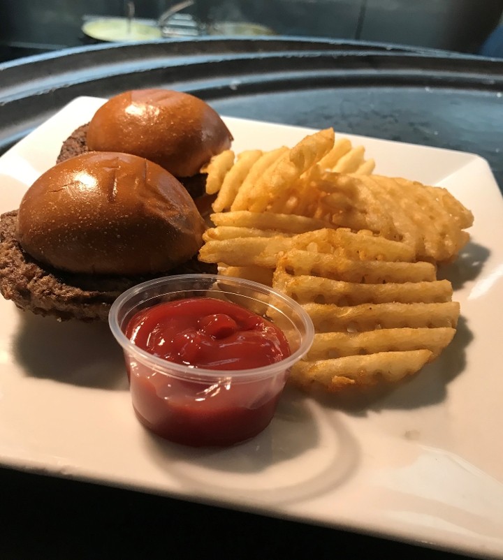 Kids Sliders and No Spice Fries