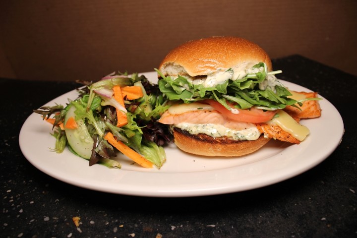 Grilled Salmon Sanwich