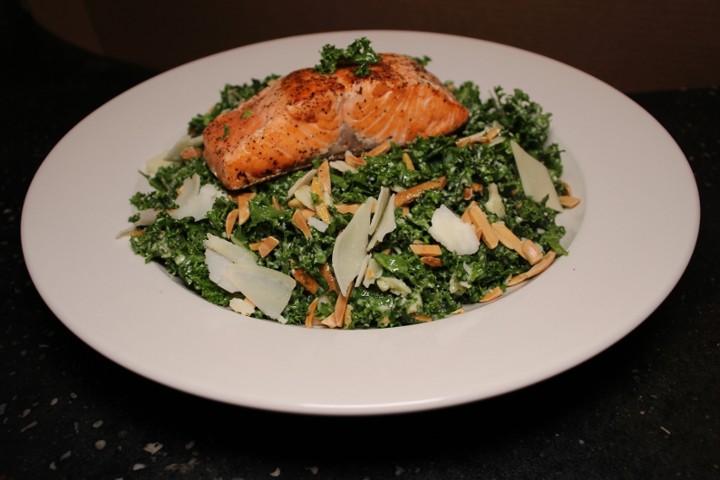 Salmon Kale Caesar