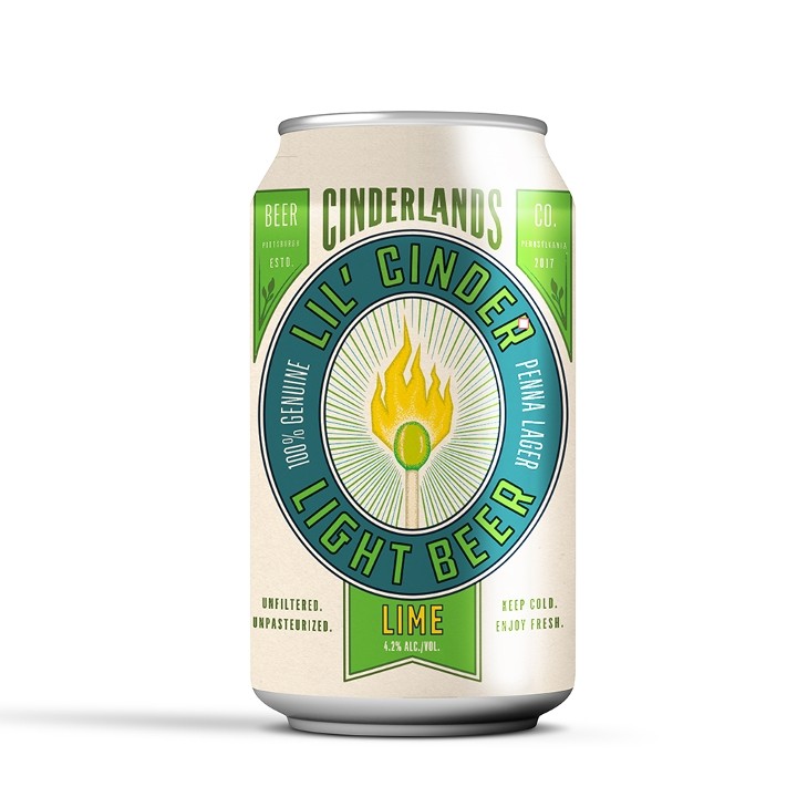 6 pack Lil' Cinder Lime - 12oz cans