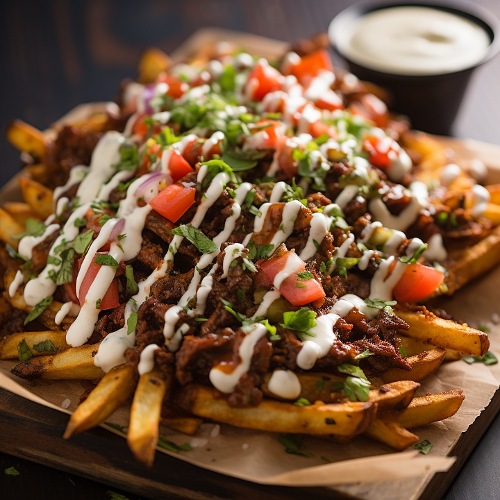 GYRO DELUXE FRIES (loaded fries )