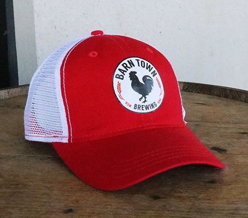 Hat-Circle Rooster Red