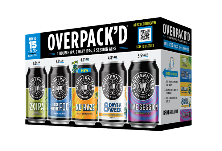 Overpack'd 15 pack cans
