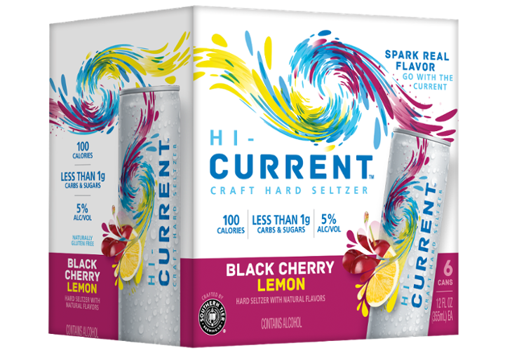 Hi-Current Black Cherry Lemon 6 pack cans