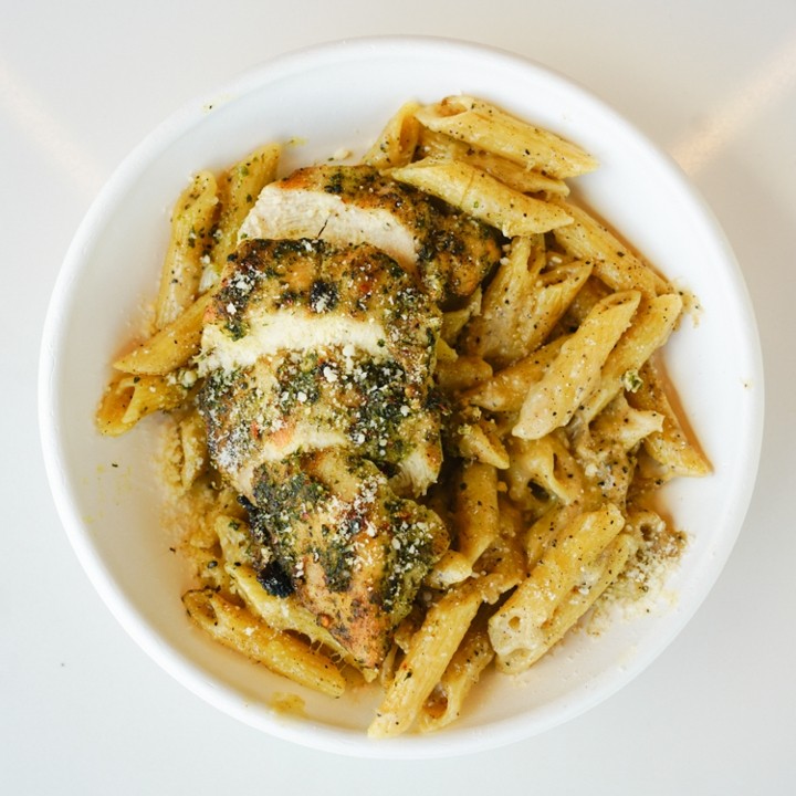 Black Pepper Penne with Charcoal Grilled Chicken