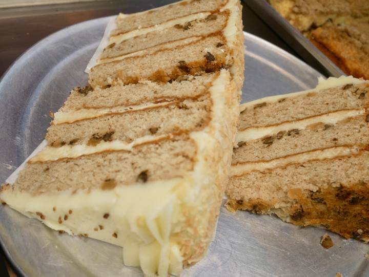 Italian Cream Cake Slice