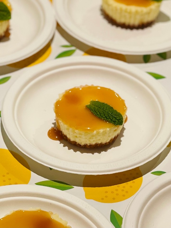 Chef Bryan's Kitchen - Mini NY style Cheesecake W/ Caramel