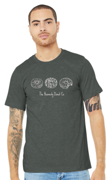 T-Shirt - 3 Donuts (Heather Gray)