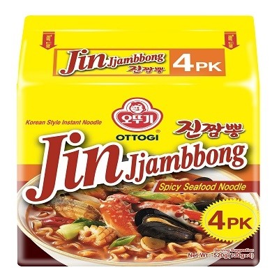 Jin Jjambbong (Spicy Seafood) 4packs