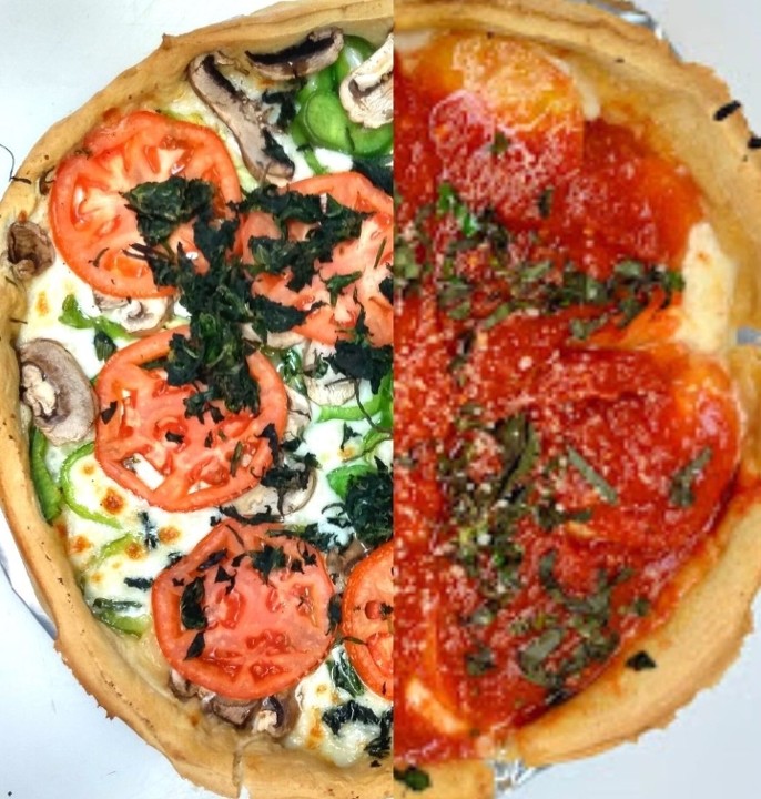 Deep Dish Veggie Pizza