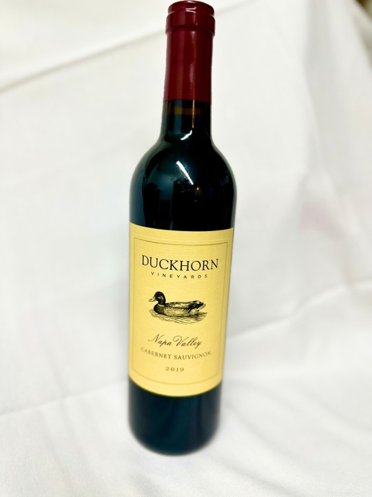 Bottle of Duckhorn Cabernet