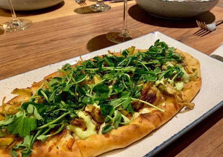 Fried Artichoke Flatbread