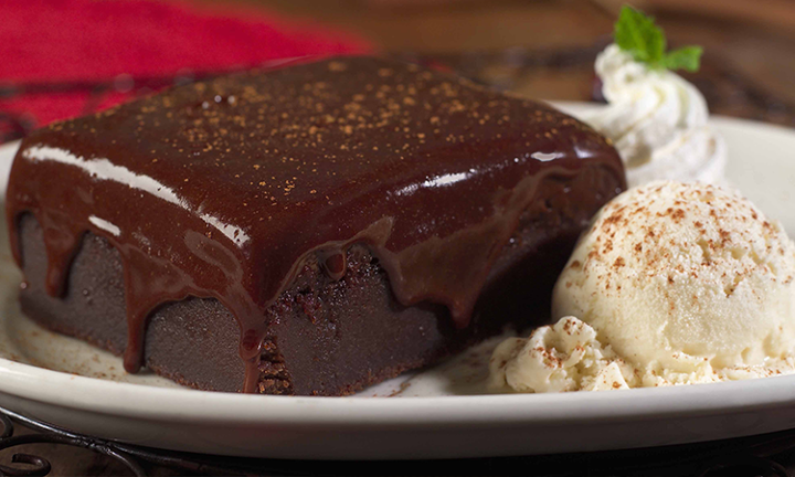 Mexican Chocolate Cake with Cinnamon Ice Cream