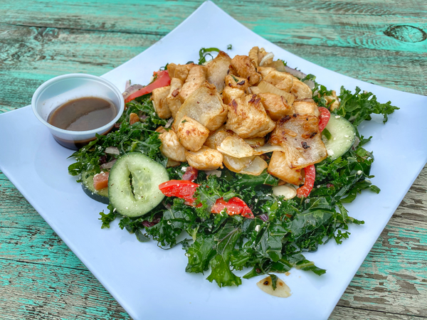 Shaking Chicken Kale Salad