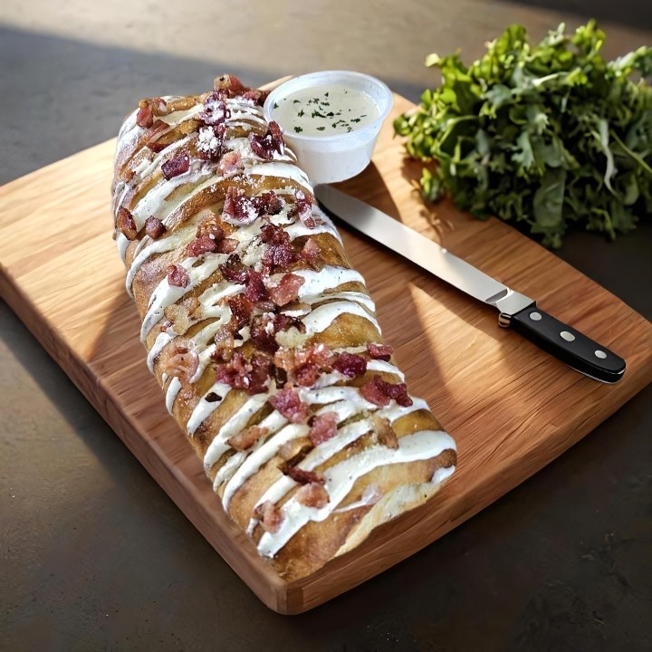 Chicken Bacon and Ranch stromboli