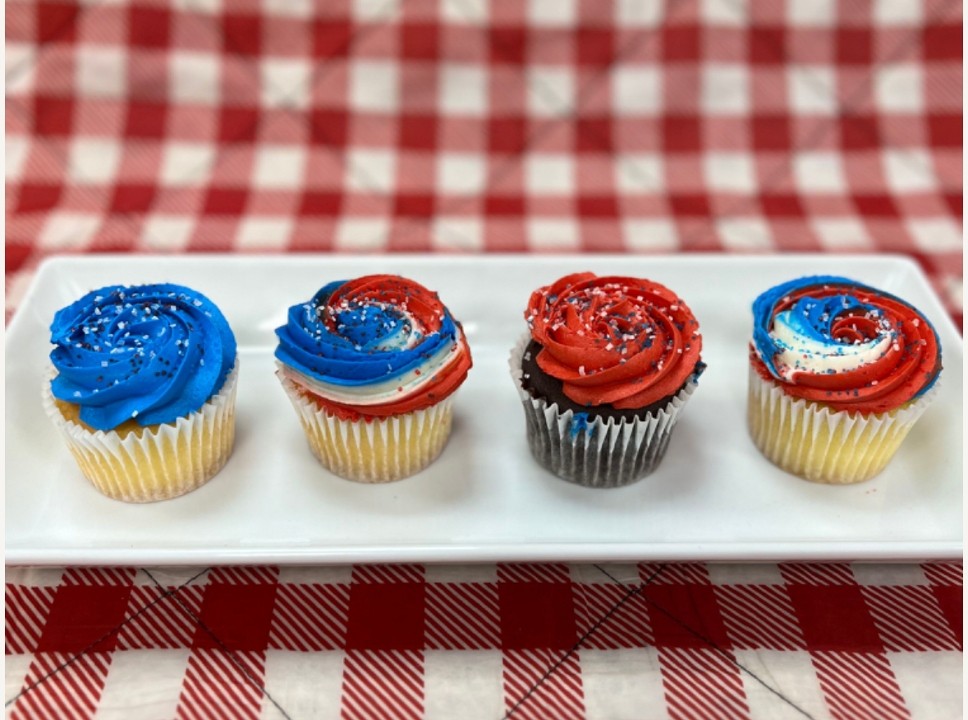 Star-Spangled Cupcakes - 4 pack
