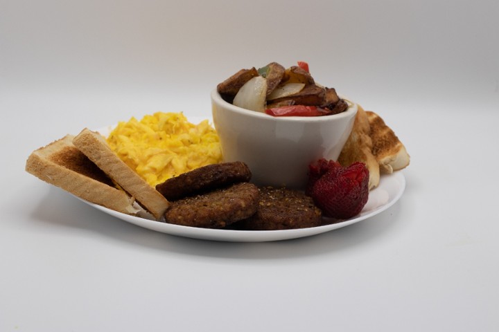 Veggie Sausage Egg Plate