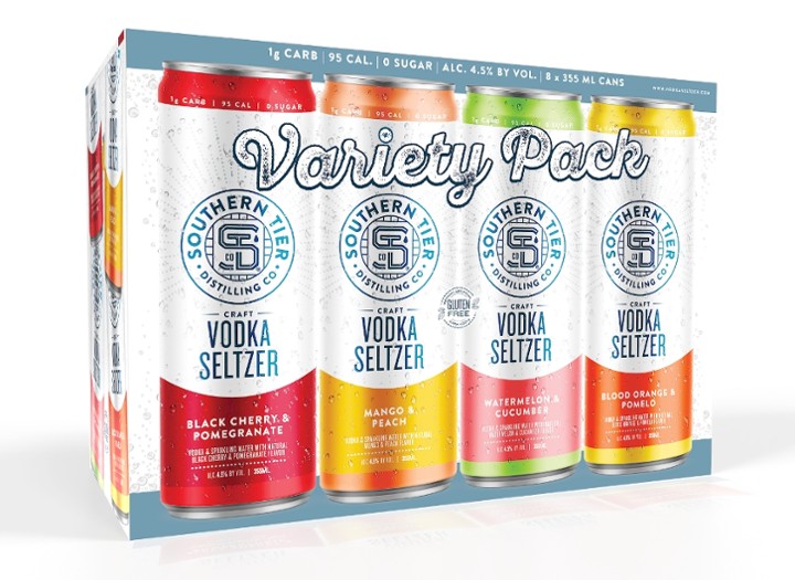 8 PACK - Vodka Seltzer Variety