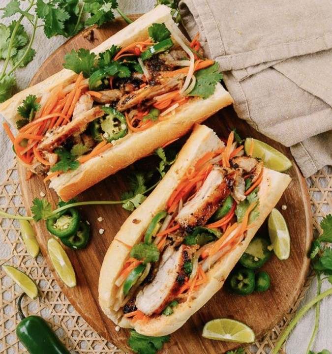 B22. Lemongrass Grilled Chicken Banh Mi