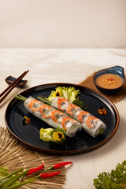 A1 SUMMER ROLLS WITH SHRIMPS (2 Rolls)