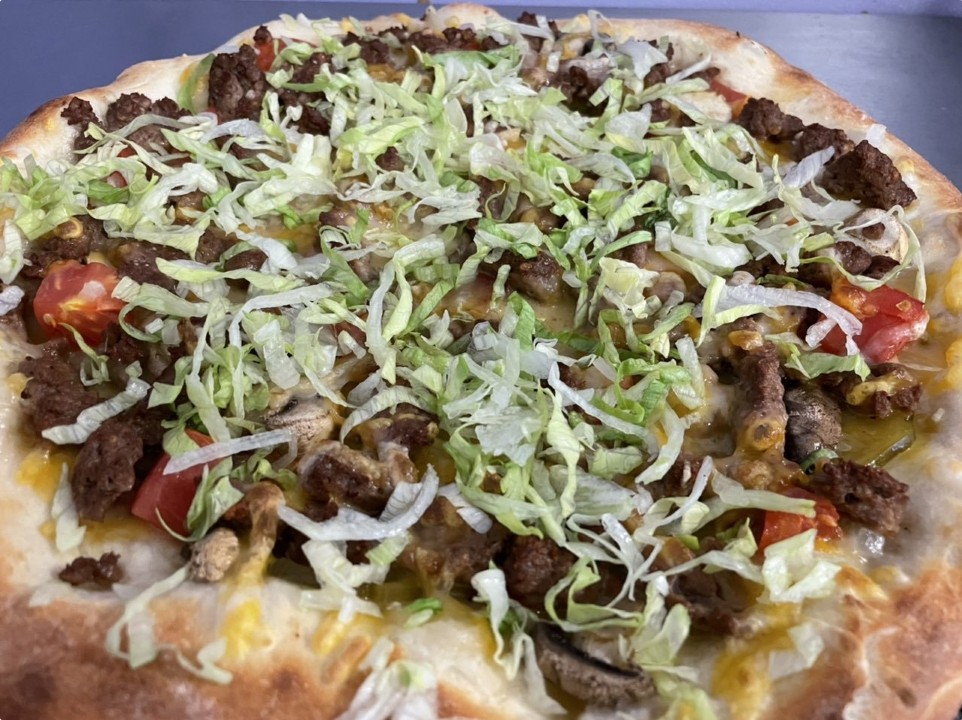Impossible CheeseBurger Pizza