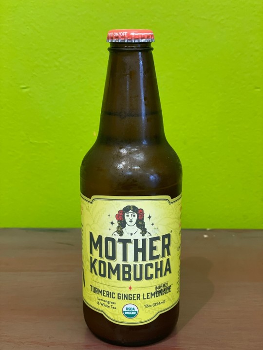 Mother Kombucha Turmeric Ginger Lemonade 12 oz Bottle