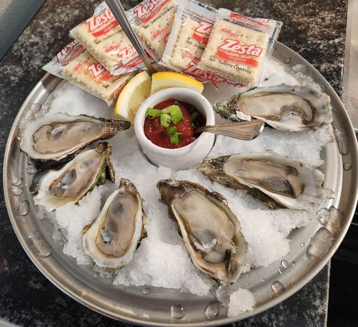 (6) RAW Oysters