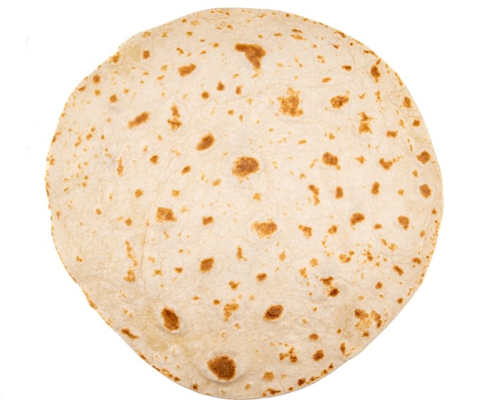 Large Homemade Flour Tortilla