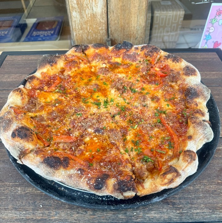 Spicy! Calabrian Honey & Sausage Pizza