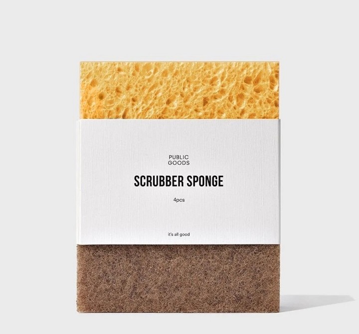 PG Walnut Scrubber Sponge - 4ct