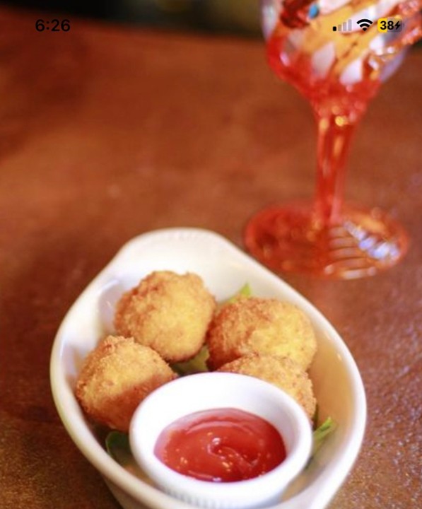 MACARONI BALLS W/ BBQ SAUCE