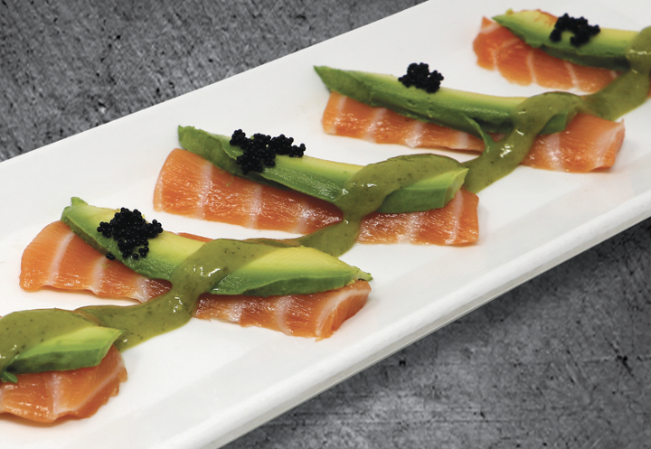 Salmon Avocado Carpaccio