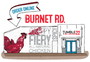 Tumble 22 Hot Chicken Burnet Road logo