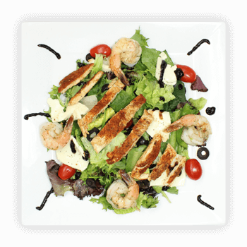 Blackened Chicken & Shrimp Salad