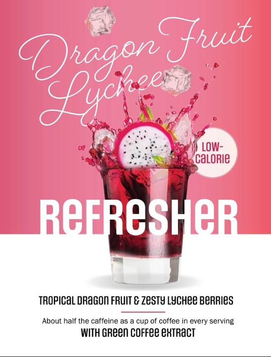 Dragon Fruit Lychee Refresher 20oz
