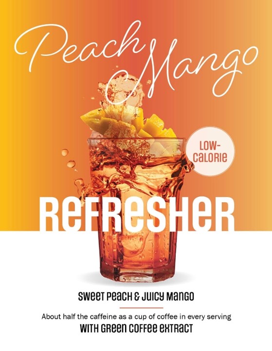 Peach Mango Refresher 20oz