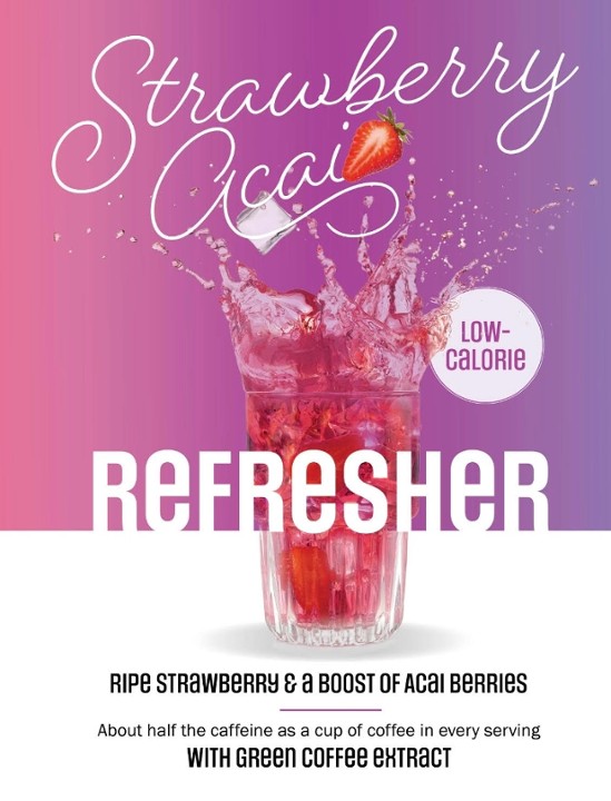 Strawberry Acai Refresher 20oz