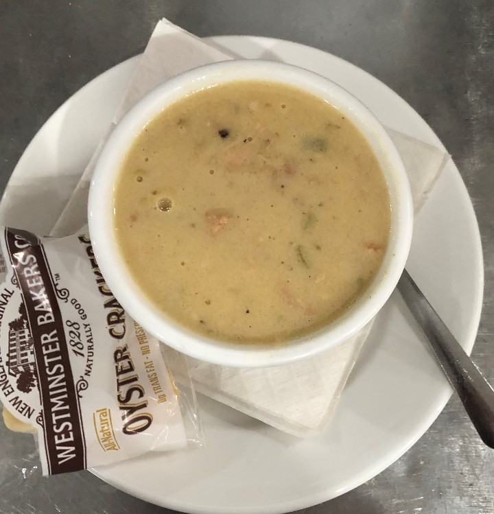 Cup of New England Clam Chowder