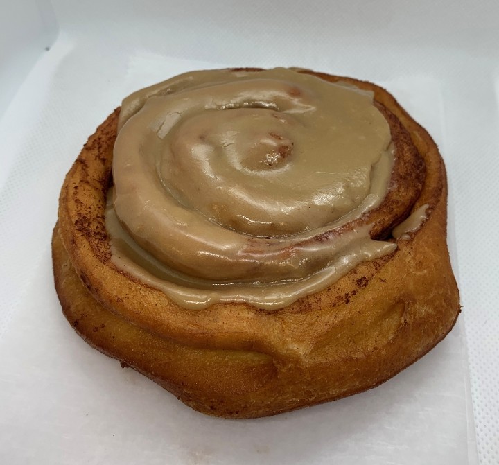 Maple Topped Cinnamon Roll