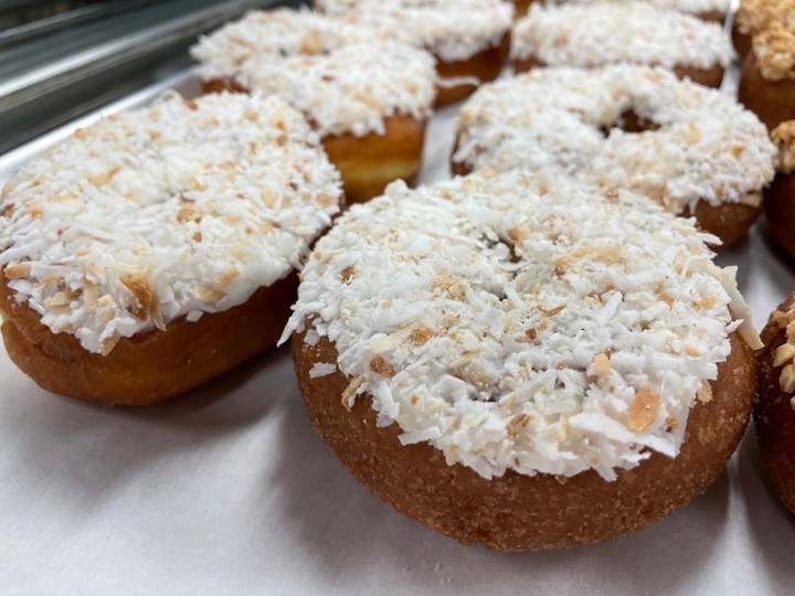 Cake Donut w/ Butter Cream and Toasted Coconut