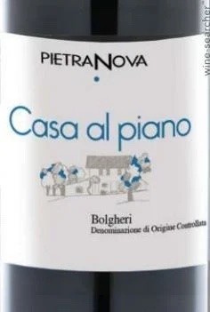 BOLGHERI ’19 Rosso  d.o.c., PietraNova  Casa al Piano,  Toscana  13.5 %