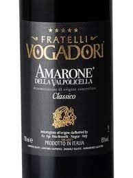 12 Vogadori  AMARONE della Valpolicella classico  ’16  d.o.c.g.,Veneto  15%